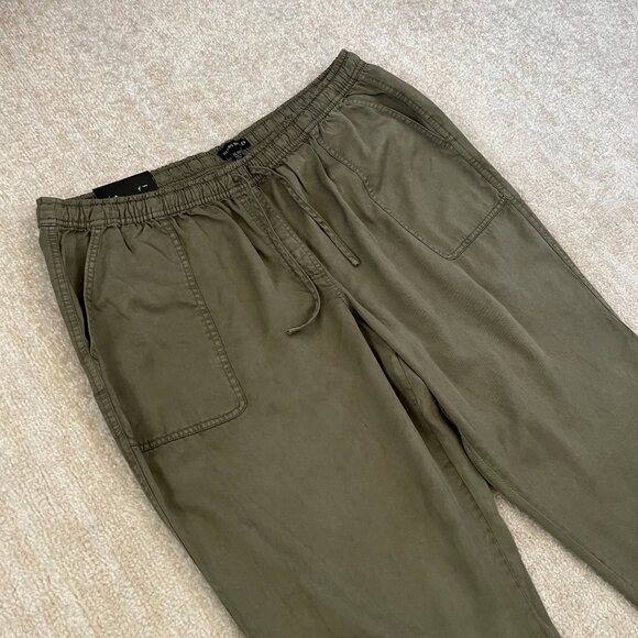 NWT Hilary Radley Tencel Pull On Drawstring Green Pants XXL - Picture 3 of 13